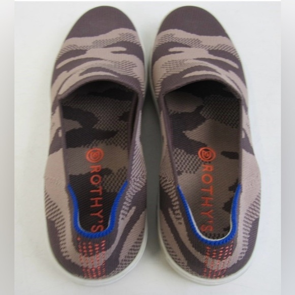 Rothy’s Retired Taupe Camo Print Sneaker Slip On Size 11 - Picture 10 of 11